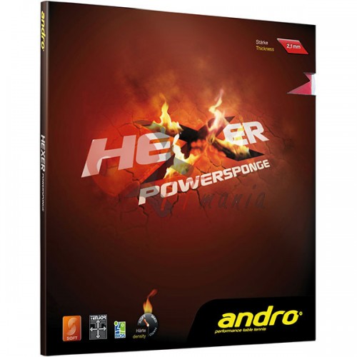 Накладка теннисной ракетки Andro Hexer Powersponge, код: ANR-181