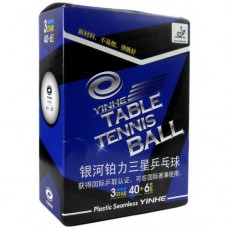 Мячи теннисные Yinhe ITTF 40+ 3 star (6 шт), код: 2470-TT
