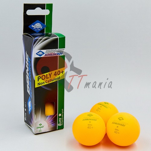 М'ячі для настільного тенісу Donic Elite 1star 3 шт, код: MT-608318