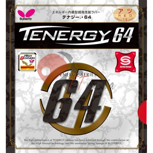 Накладка теннисной ракетки Butterfly TENERGY 64, код: 1002300219