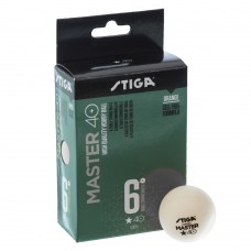 Набор мячей для настольного тенниса Stiga Master 1 Star 6 шт, код: SGA-1112230306-S52