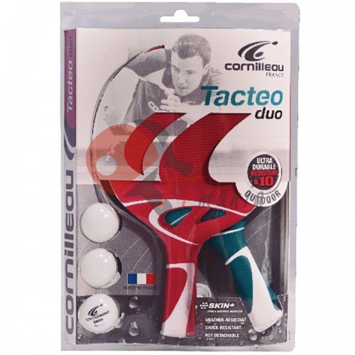 Набор всепогодних ракеток для настольного тенниса Cornilleau Tacteo Pack Duo, код: 455150