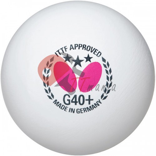 Мячи Butterfly G40+ ITTF 12 шт, код: BF-B3W12G40
