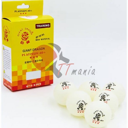 Мячи для настольного тенниса Giant Dragon 6 шт, код: MT-6560-W