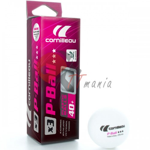 Мячи для тенниса Cornilleau P-Ball ITTF X3, код: 310550