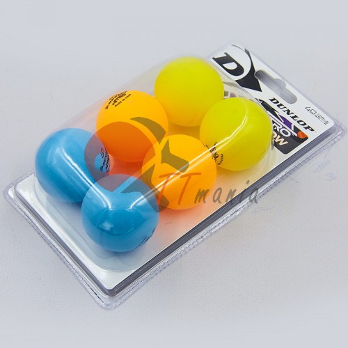 Мячи для настольного тенниса Dunlop Nitro Glow 6 шт, код: MT-679213